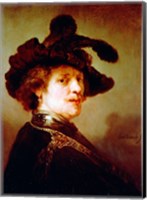 Self Portrait in Fancy Dress, 1635 Fine Art Print