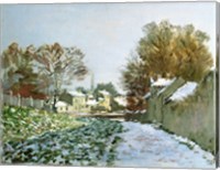 Snow at Argenteuil, 1874 Fine Art Print