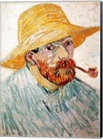 Self Portrait, 1888 wearing a hat Fine Art Print