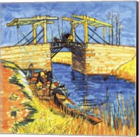 Le Pont de Langlois a Arles, 1888 Fine Art Print