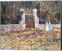 Entrance to the Voyer-d'Argenson Park at Asnieres Fine Art Print