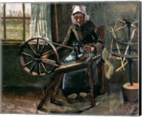Peasant Woman Winding Bobbins Fine Art Print
