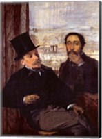 Self Portrait with Evariste de Valernes Fine Art Print