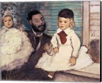 Comte Le Pic and his Sons Fine Art Print
