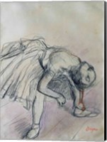 Dancer Fixing her Slipper, c.1865 Fine Art Print
