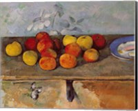 Still life of apples and Biscuits Fine Art Print