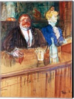 In the Bar: The Fat Proprietor and the Anaemic Cashier, 1898 Fine Art Print