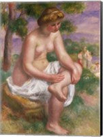 Seated Bather in a Landscape Fine Art Print