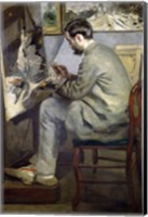 Frederic Bazille at his Easel, 1867 Fine Art Print