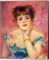 Portrait of the actress Jeanne Samary, 1877 Fine Art Print