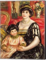 Madame Josse Bernheim-Jeune and her Son Henry, 1910 Fine Art Print