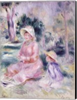 Madame Renoir and her son Pierre, 1890 Fine Art Print