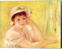 Woman in a Straw Hat, 1879 Fine Art Print