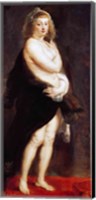 Helena Fourment in a Fur Wrap, 1636-38 Fine Art Print