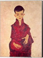 Portrait of Herbert Rainer aged about 6 years Fine Art Print