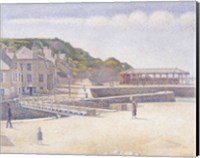 The Harbour and the Quays at Port-en-Bessin, 1888 Fine Art Print