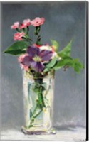 Pinks and Clematis in a Crystal Vase, c.1882 Fine Art Print