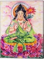 Flower Buddha Fine Art Print