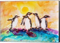 Penguins Under the Sun Fine Art Print