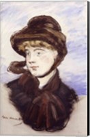 Young Girl in a Brown Hat, 1882 Fine Art Print