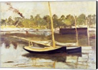 Study of a boat at Argenteuil, 1874 Fine Art Print