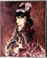 Portrait of Berthe Morisot - side view Fine Art Print