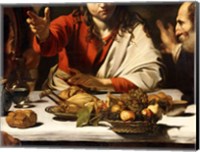 The Supper at Emmaus, Detail 1601 Fine Art Print