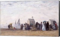 The Beach at Trouville, 1867 Fine Art Print