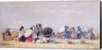 Beach Scene, Trouville, 1873 Fine Art Print
