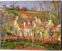 The Red Roofs, or Corner of a Village, Winter, 1877 Fine Art Print