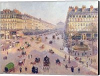 The Avenue de L'Opera, Paris, Sunlight, Winter Morning, c.1880 Fine Art Print