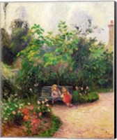 A Corner of the Garden at the Hermitage, Pontoise, 1877 Fine Art Print