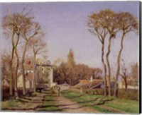 Entrance to the Village of Voisins, Yvelines, 1872 Fine Art Print