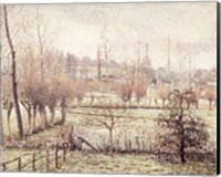 Snow Effect at Eragny, 1894 Fine Art Print