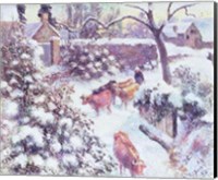 Effet de Neige a Montfoucault, 1882 Fine Art Print