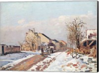 The Road from Gisors to Pontoise, Snow Effect, 1872 Fine Art Print