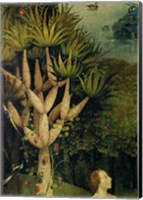 The Tree of the Knowledge of Good and Evil, detail from the right panel of The Garden of Earthly Delights, c.1500 Fine Art Print