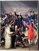 The Tennis Court Oath, 20th June 1789 Portrait Fine Art Print