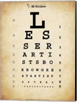 Picasso Eye Chart Fine Art Print