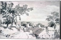 The Entrance to the Village of Edensor, 1801 Fine Art Print