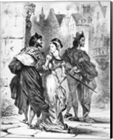 Faust meeting Marguerite, from Goethe's Faust Fine Art Print