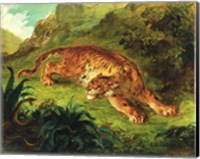 Tiger and Snake, 1858 Fine Art Print