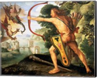 Hercules and the Stymphalian birds, 1600 Fine Art Print