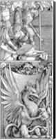 The Triumphal Arch of Emperor Maximilian I: detail of pillar Fine Art Print