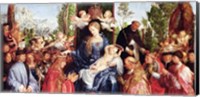 The Festival of the Rosary, 1506 - with crown Fine Art Print
