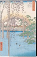 The Bridge with Wisteria or Kameido Tenjin Keidai Fine Art Print