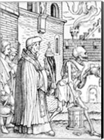 Death and the Parish Priest Fine Art Print