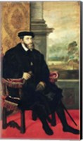 Seated Portrait of Emperor Charles V Fine Art Print