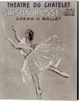 Poster for the 'Saison Russe' at the Theatre du Chatelet, 1909 Fine Art Print