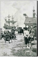 The Landing at Jamestown from a Dutch Man-of-War Fine Art Print